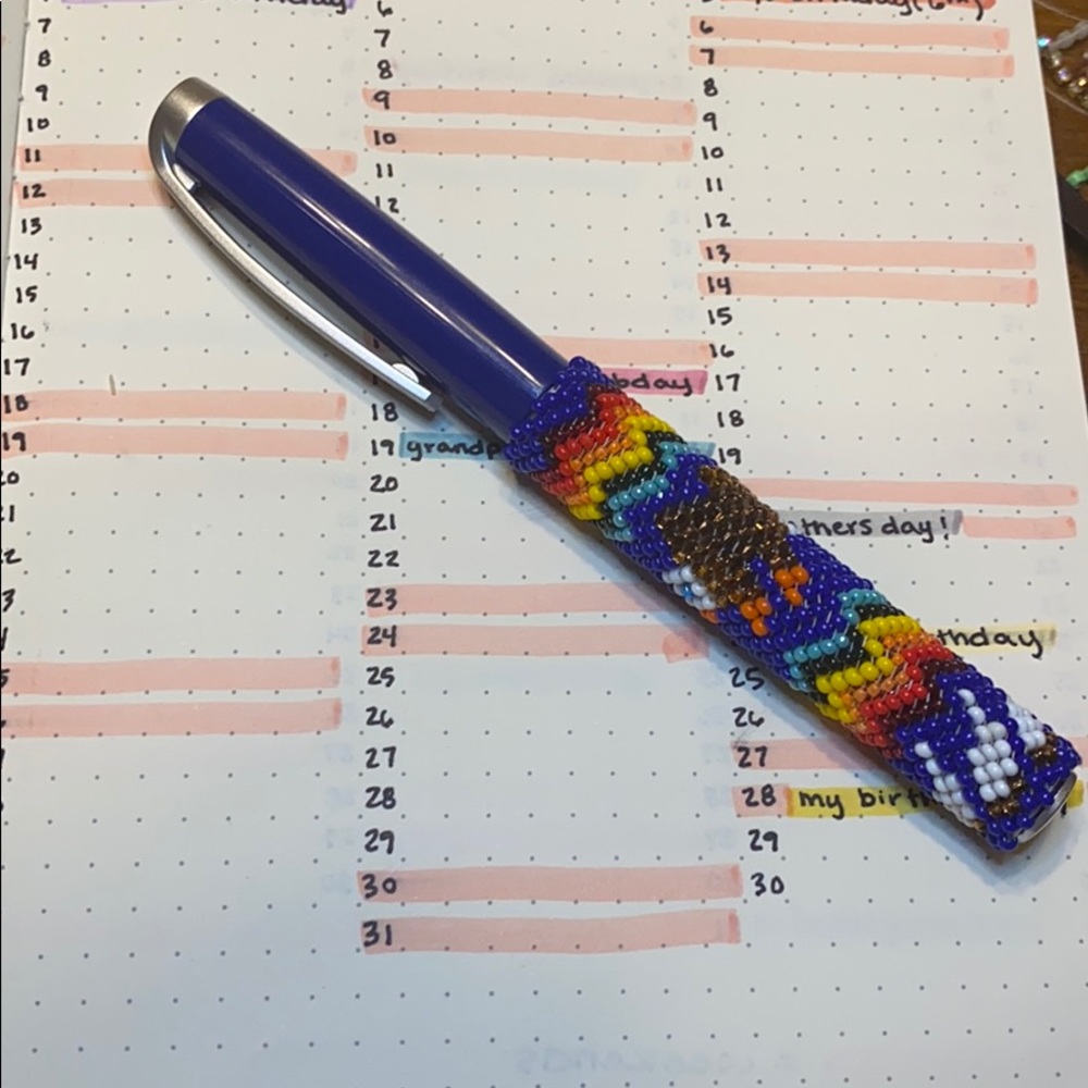 Beaded pen